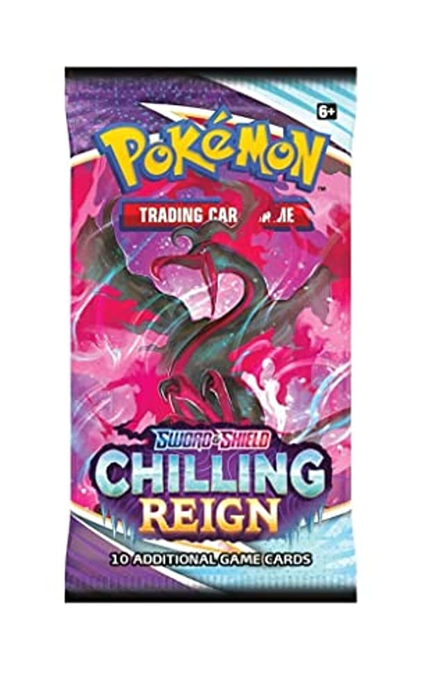 Amazon.com: Pokemon TCG Sword & Shield Chilling Reign Booster Pack